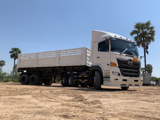 ขาย HINO VICTOR FM2P 380 แรงม้า ปี 59 พร้อมหางเซมิดั้มสามมิตรสองเพลา ปี 49 พร้อมแยกขายหัวหาง ราคาคุย