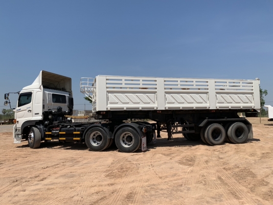 ขาย HINO VICTOR FM2P 380 แรงม้า ปี 59 พร้อมหางเซมิดั้มสามมิตรสองเพลา ปี 49 พร้อมแยกขายหัวหาง ราคาคุย
