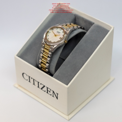 นาฬิกา Citizen เรือนเงิน ผู้หญิง สภาพใหม่ มีกล่อง สายต่อ ส่งฟรี