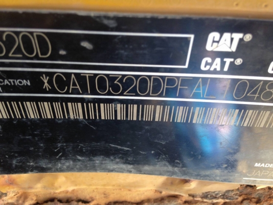 ขายรถแบคโฮ CAT 320D 8XXX ชม.