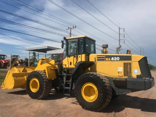 ขายรถตักล้อยาง KOMATSU WA430-5 นำเข้าเองจากญี่ปุ่น สภาพสวยพร้อมใช้ มีVDOการทำงานครับ