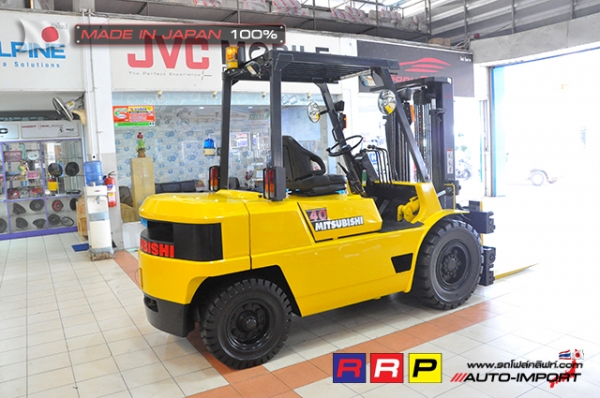 ขายรถโฟล์คลิฟท์มือสอง MITSUBISHI รุ่น FD40-F19A-51938 นำเข้าจากประเทศญี่ปุ่น 100\% ไม่เคยใช้งานในไทย ขายรถโฟล์คลิฟท์มือสอง MITSUBISHI รุ่น FD40-F19A-51938 นำเข้าจากประเทศญี่ปุ่น 100\% ไม่เคยใช้งานในไทย