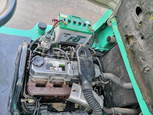 รถยกมิตซูบิชิ น้ำหนักยก 3 ตัน เสาสูง 3 เมตร เครื่องดีเซล เกียร์ออโต้ ***รถนอกนำเข้า  2900 ชม ***