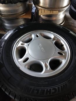 ล้อแม็กอีซูสุขอบ14ยางMichelin195R14ปี13