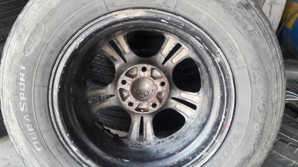 เลนโซ่.ขอบ15..5รู..ยางแถม/สภาพพอใช้