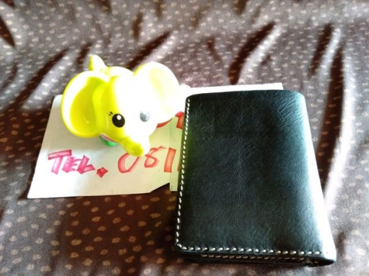 กระเป๋าตังค์หนังแท้ (เป็นหนังนำเข้า) งาน Hand made.