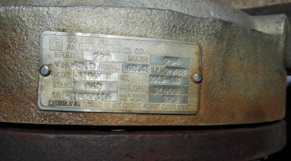 หัวปั้มน้ำสเตนเลสงานยุโรป GOULDS PUMPS เข้าใหม่ 3 ตัว 3 ขนาด 3-2&rdquo; / 3-1.5&rdquo; / 2-1.5&rdquo;