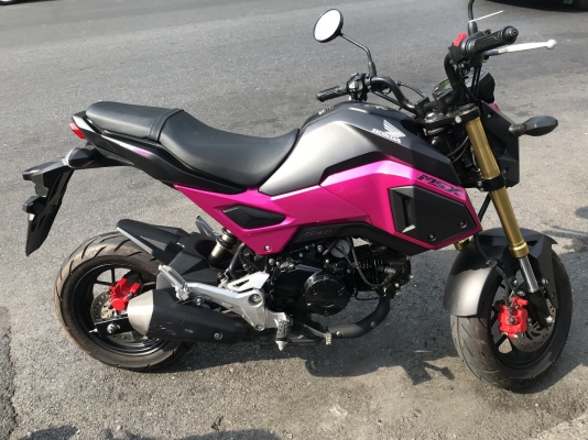 ขายHONDA MSX 125SF รถปี61 ไมล์4โล ราคา34,900 บาท อยู่ห้วยขวาง กทม.เล่มทะเบียน+ชุดโอนพร้อม สนใจโทร 08