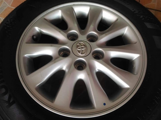ล้อแม็ก Toyota Innova ขอบ 15*6,ET45,5h114.3 พร้อมยาง Kumho 205 65 15 ผลิตปี 2016 ยางสวย ขายถูกๆ ทั้งชุด 6900.- *** ใส่ฟรี รับเทิร์น รับบัตรเครดิตทุกธนาคาร ส่งได้ทั่วไทย ***