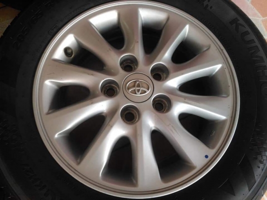 ล้อแม็ก Toyota Innova ขอบ 15*6,ET45,5h114.3 พร้อมยาง Kumho 205 65 15 ผลิตปี 2016 ยางสวย ขายถูกๆ ทั้งชุด 6900.- *** ใส่ฟรี รับเทิร์น รับบัตรเครดิตทุกธนาคาร ส่งได้ทั่วไทย ***