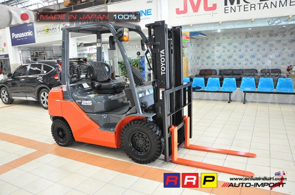 ขายรถโฟล์คลิฟท์มือสอง TOYOTA รุ่น 8FG25-31618 นำเข้าจากประเทศญี่ปุ่น 100\% ไม่เคยใช้งานในไทย ขายรถโฟล์คลิฟท์มือสอง TOYOTA รุ่น 8FG25-31618 นำเข้าจากประเทศญี่ปุ่น 100\% ไม่เคยใช้งานในไทย