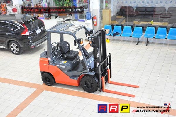 ขายรถโฟล์คลิฟท์มือสอง TOYOTA รุ่น 8FG25-31618 นำเข้าจากประเทศญี่ปุ่น 100\% ไม่เคยใช้งานในไทย ขายรถโฟล์คลิฟท์มือสอง TOYOTA รุ่น 8FG25-31618 นำเข้าจากประเทศญี่ปุ่น 100\% ไม่เคยใช้งานในไทย