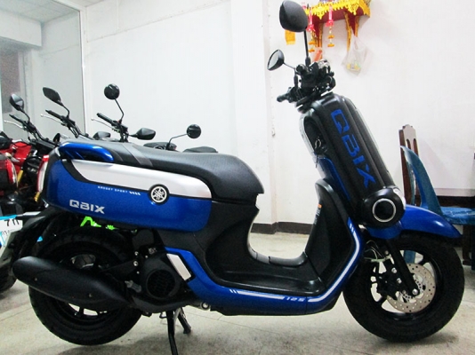 ดาวน์ 3900 บาท เครดิตดีออกรถได้เลย ขาย Yamaha Qbix ปี 2018 ไมล์แท้ 5935 กม  เลขทะเบีย