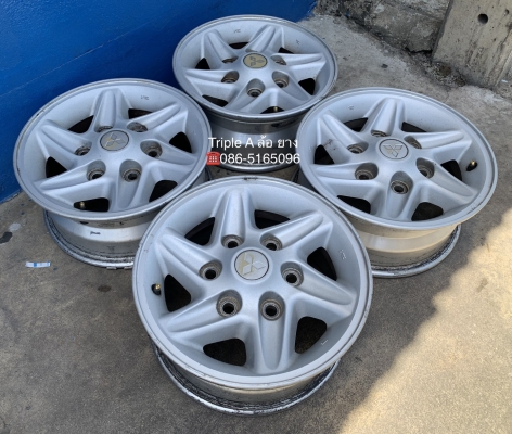 ล้อแม็ก 6รู139 Mitsu Strada ขอบ 14 แม็กเดิม ไม่ดุ้ง ไม่คด