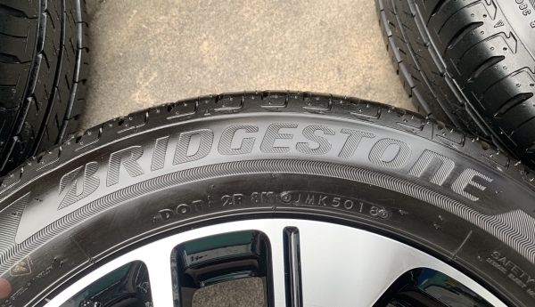 ล้อแม็กป้ายแดง Mitsu Xpender สีดำหน้าเงา ขอบ 16 พร้อมยางป้ายแดง 205-55-16 Bridgestone สวยกริ๊บๆ