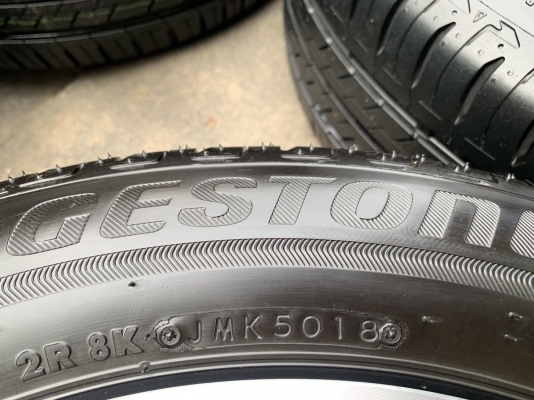 ล้อแม็กป้ายแดง Mitsu Xpender สีดำหน้าเงา ขอบ 16 พร้อมยางป้ายแดง 205-55-16 Bridgestone สวยกริ๊บๆ