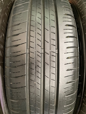 ล้อแม็กป้ายแดง Toyota Yaris Ativ ขอบ 15 สีเทาหน้าเงา พร้อมยางป้ายแดง 185-60-15 Dunlop แม็กสวยกริ๊บ ดอกยางมีตุ่ม