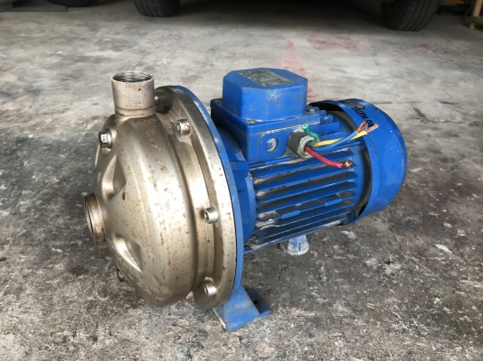 ขายปั๊มน้ำหอยโข่งหัวปั๊มสแตนเลส Stac 2HP. 380V made in Italy สภาพสวยเดิมๆ หมุนนิ่ม พร้อมใช้งาน