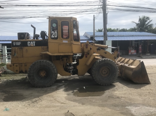 รถตักล้อยาง CAT 918F เก๋ง, แอร์, เครื่อง เกียร์ดี พร้อมใช้
