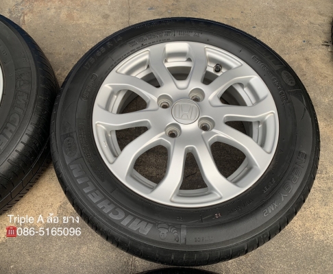 ล้อแม็ก Honda Brio Amaze ขอบ 14 พร้อมยาง 175-65-14 Michelin ปี 15