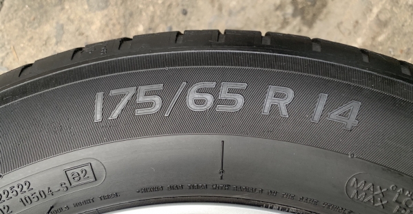 ล้อแม็ก Honda Brio Amaze ขอบ 14 พร้อมยาง 175-65-14 Michelin ปี 15