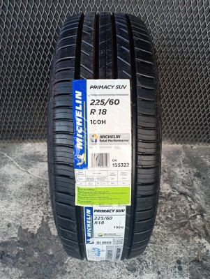 MICHELIN PRIMACY SUV 225/60R18 ราคาเส้นละ 6,500 บาท MICHELIN PRIMACY SUV 225/60R18 ราคาเส้นละ 6,500 บาท