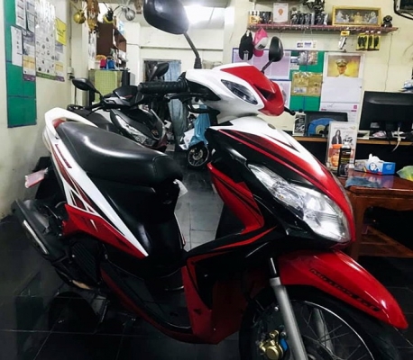 MIO 125 คาบูร์ สีขาวดำแดง เครื่องเดิมดีสีสวย ภาษีพรบไม่ขาด 16900 MIO 125 คาบูร์ สีขาวดำแดง เครื่องเดิมดีสีสวย ภาษีพรบไม่ขาด 16900
