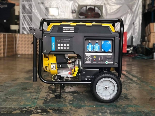 เครื่องปั่นไฟ 5kw 1เฟส เครื่องเบนซิน ยี่ห้อ &quot;ATLAS COPCO&quot; สินค้าดีมีคุณภาพ 