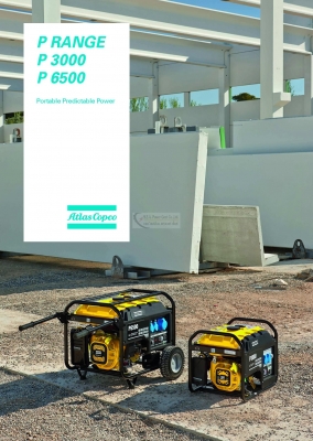 เครื่องปั่นไฟ 5kw 1เฟส เครื่องเบนซิน ยี่ห้อ &quot;ATLAS COPCO&quot; สินค้าดีมีคุณภาพ 