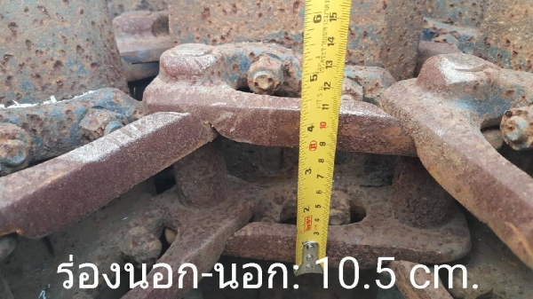 ขายโซ่เหล็ก/แทรคเหล็กก๊อบยาง สำหรับใส่รถขุดขนาด PC40 - PC55 จำนวน 38 ข้อ หน้าแทรคขนาด 40 ซม. กึ่งกลางสลัก-สลัก 13.5 ซม.สินค้าเดิมๆเก่านอก ยังไม่เคยใช้งานในเมืองไทย: ขายโซ่เหล็ก/แทรคเหล็กก๊อบยาง สำหรับใส่รถขุดขนาด PC40 - PC55 จำนวน 38 ข้อ หน้าแทรคขนาด 40 ซม. กึ่งกลางสลัก-สลัก 13.5 ซม.สินค้าเดิมๆเก่านอก ยังไม่เคยใช้งานในเมืองไทย: