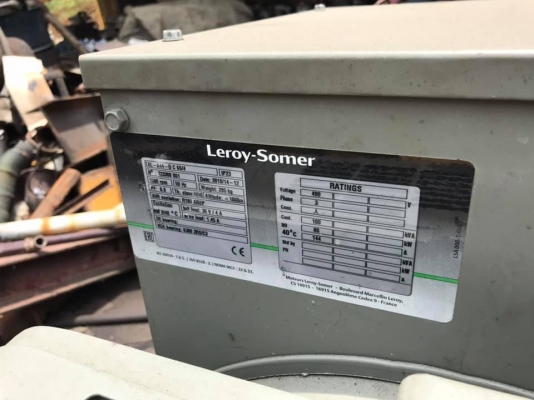 เครื่องอีซุซุ210 ชนไดร์100kva ไดร์leroy-somerใหม่100\%3เฟส