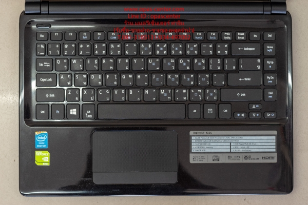 โน้ตบุ๊ค Acer รุ่น E1-432 Penium Ram4G HDD500GB ที่ชาร์ท กระเป๋า สภาพดี