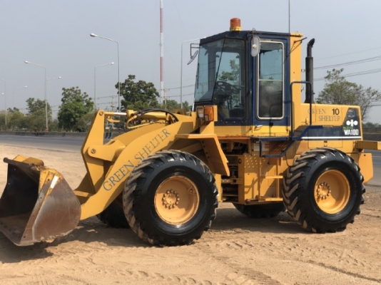 ขายรถตักล้อยาง KOMATSU WA100-1 นำเข้าเองจากญี่ปุ่น สภาพสวยพร้อมใช้ มีVDOการทำงานครับ