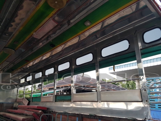 ขายด่วน หลังคา 2แถว สแตนเลส พร้อมเบาะ ใส่ รถฮี่โน่ fc4j สภาพสวย รถวิ่งคนงาน ขาย 39000 บาท