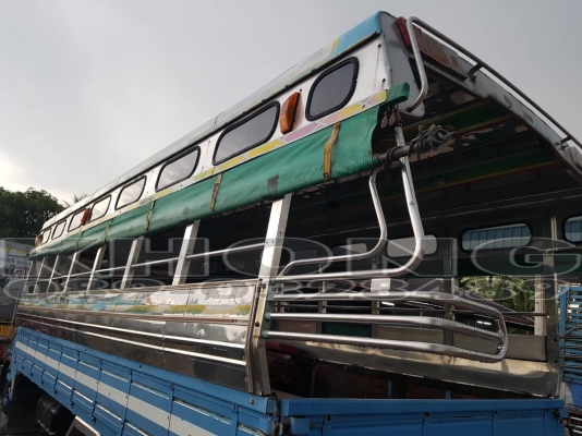 ขายด่วน หลังคา 2แถว สแตนเลส พร้อมเบาะ ใส่ รถฮี่โน่ fc4j สภาพสวย รถวิ่งคนงาน ขาย 39000 บาท