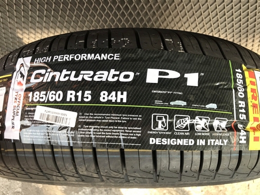 PIRELLI P1 185/60R15 ปี19 เส้นละ 2,250 บาท PIRELLI P1 185/60R15 ปี19 เส้นละ 2,250 บาท