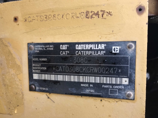 CAT 308CSR สภาพสวย เดิม ๆ นำเข้าจากญี่ปุ่น ราคาไม่แพงครับ