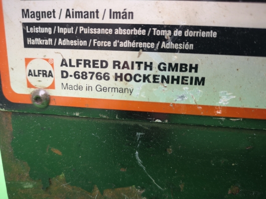 ขายสว่านแม่เหล็ก(Jet-broach)มือ2 ของเยอรมนี ยี่ห้อ ALFRA รุ่น ROTABEST 40RQ