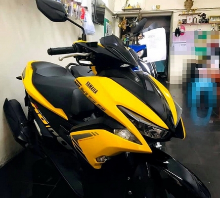 aerox ปี2018 สีเหลือง รถสวยไมล์น้อย 1 พันโล น้องๆป้ายแดงเลย 52900
