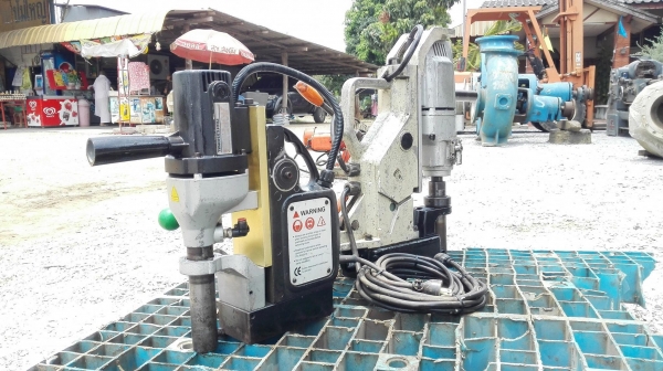 สว่านแม่เหล็กเจ็ทบอช JETBROACH เข้าใหม่ 2 ตัว ไฟ 220V สภาพสวยพร้อมใช้ทั้งคู่ AGP 25 mm