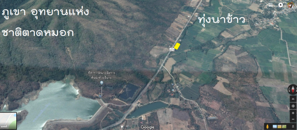 ขายที่ดินเพชรบูรณ์  มีโฉนดวิวหลังทุ่งนา หน้าภูเขา  ติดทางหลวง2275 ด้านหลังลำธาร ใกล้อุทยานแห่งชาติตาดหมอก  เนื้อที่258ตรว.ขาย380,000ล้านบาท
