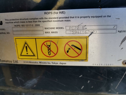 ขาย!! >>> Komatsu Pc70 รุ่น 8 ไมล์ 4,5xx ชม. รถสวย <<< เบอร์ติดต่อ 098-7155789 086-4631102