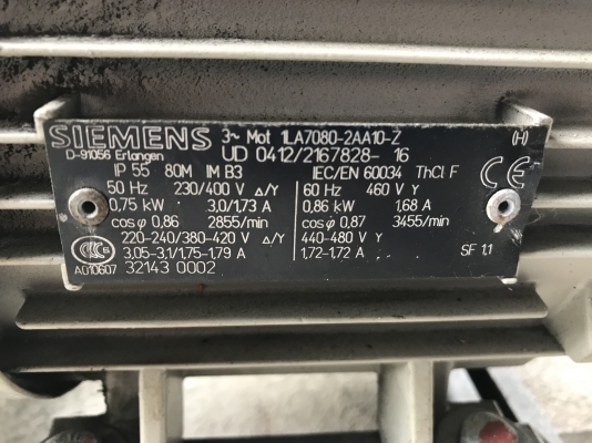 ขายโบลเวอร์ดูดฝุ่น-ดูดอากาศ Comefri 1HP. 380V made in Italy สภาพสวย โครงสร้างแข็งแรง หมุนนิ่ม ลมแรง พร้อมใช้งาน