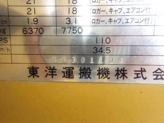 ขายรถตักล้อยาง ยี่ห้อ TCM รุ่น 835-2