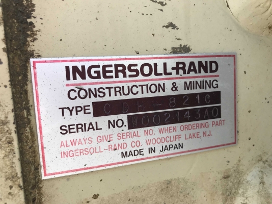 รถเจาะ IngersollRand รุ่น CDH821C นำเข้าจากญี่ปุ่น ราคาถูกครับ
