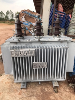 หม้อแปลงขนาด250Kva ของบริษัทสีวลี พร้อมเสาพร้อมอุปกรณ์ เพิ่งเอาหม้อแปลงลง