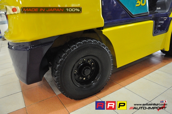 ขายรถโฟล์คลิฟท์มือสอง KOMATSU รุ่น FG30C-12-546366 นำเข้าจากประเทศญี่ปุ่น 100\% ไม่เคยใช้งานในไทย