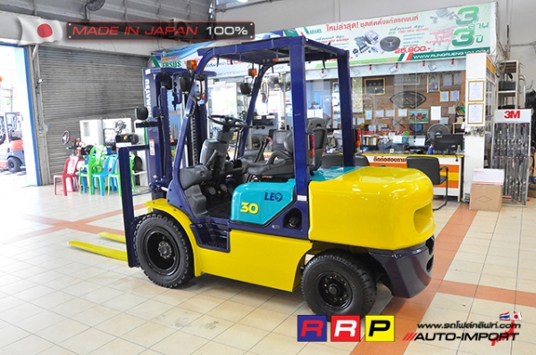 ขายรถโฟล์คลิฟท์มือสอง KOMATSU รุ่น FG30C-12-546366 นำเข้าจากประเทศญี่ปุ่น 100\% ไม่เคยใช้งานในไทย