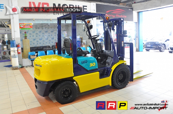 ขายรถโฟล์คลิฟท์มือสอง KOMATSU รุ่น FG30C-12-546366 นำเข้าจากประเทศญี่ปุ่น 100\% ไม่เคยใช้งานในไทย