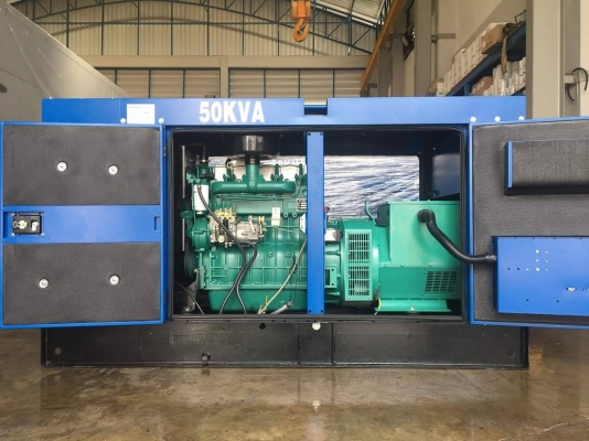 เครื่องปั่นไฟ 50KVA/40KW 3เฟส ของใหม่ มือหนึ่ง มีสินค้าพร้อมส่ง เครื่องปั่นไฟ 50KVA/40KW 3เฟส ของใหม่ มือหนึ่ง มีสินค้าพร้อมส่ง